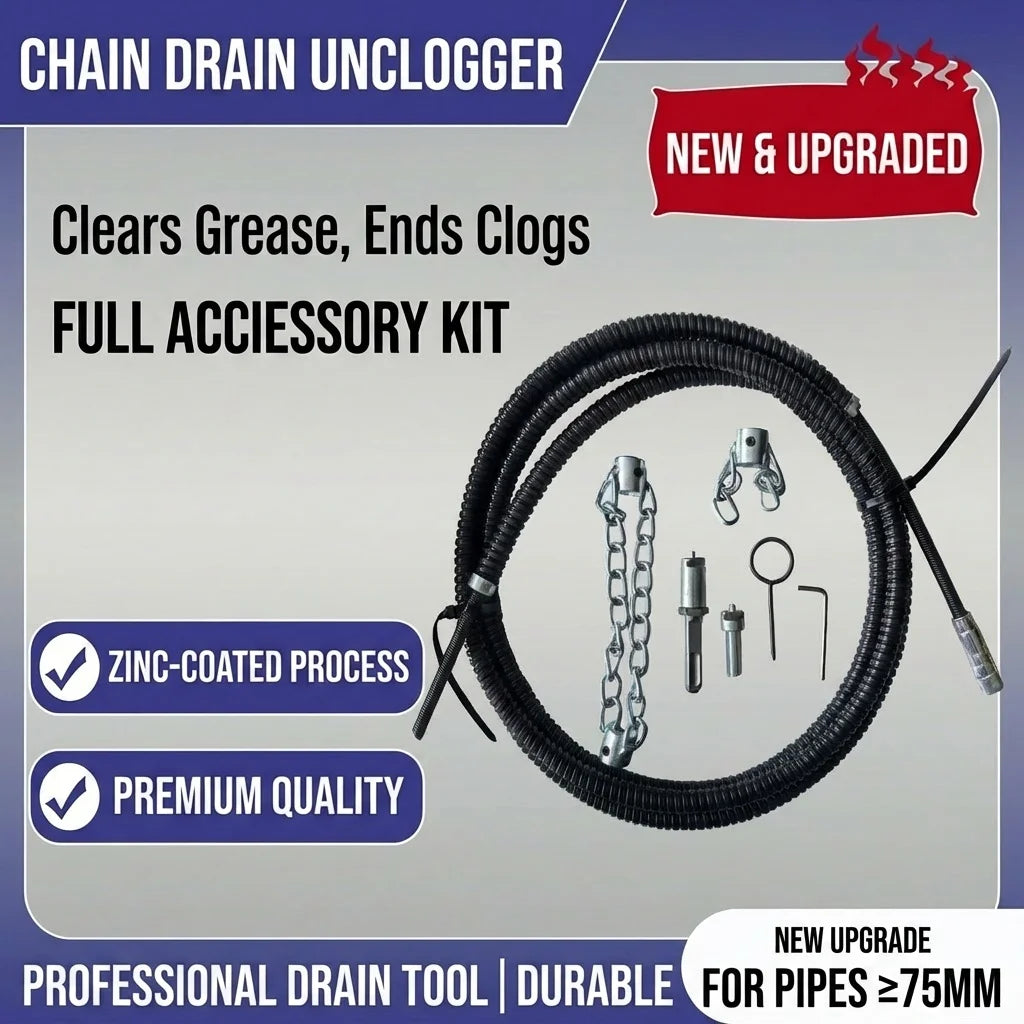 Electric Drill Drain Cleaner Spring Extension Sewer Pipe