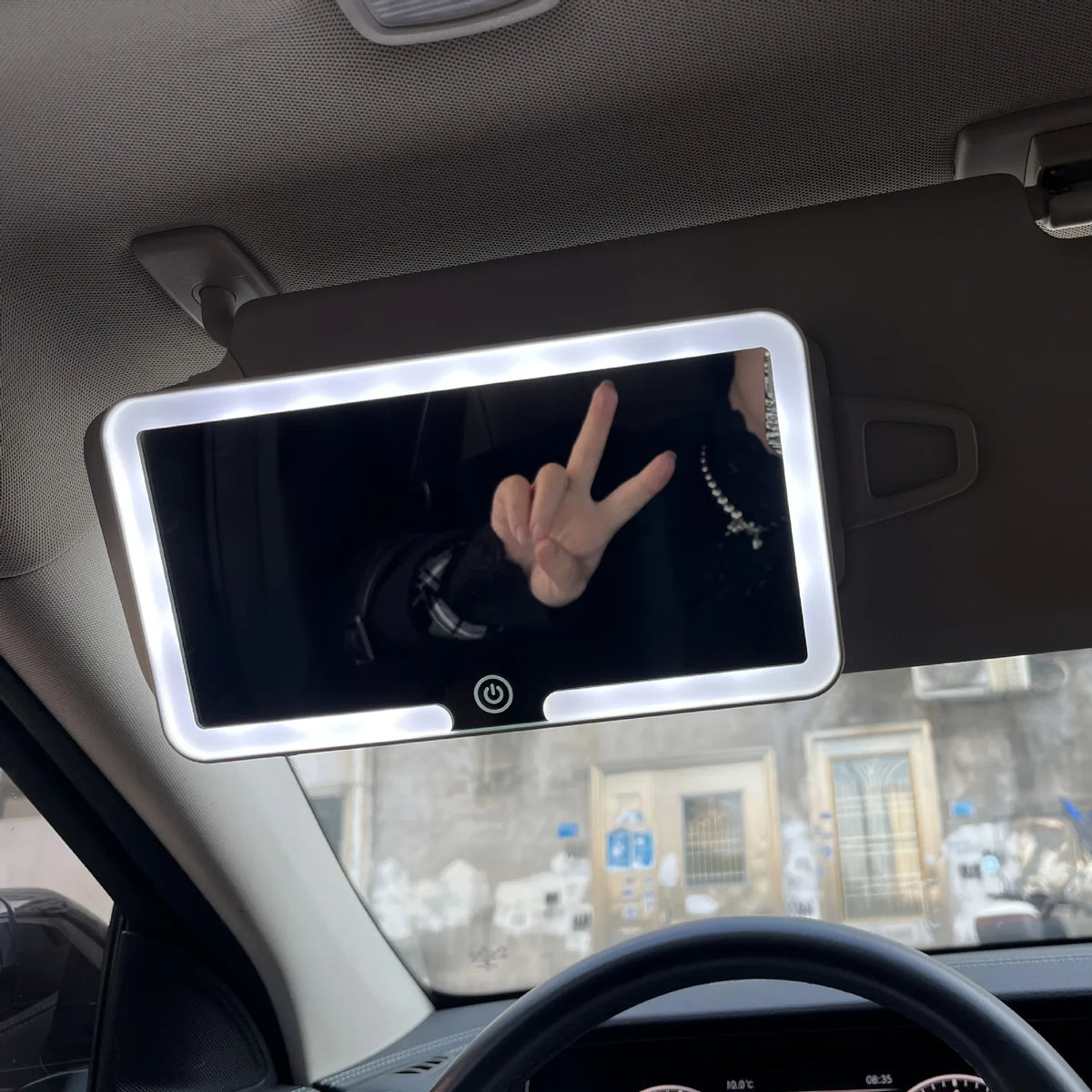 Universal Car Sun Visor Makeup Mirror Led Fill