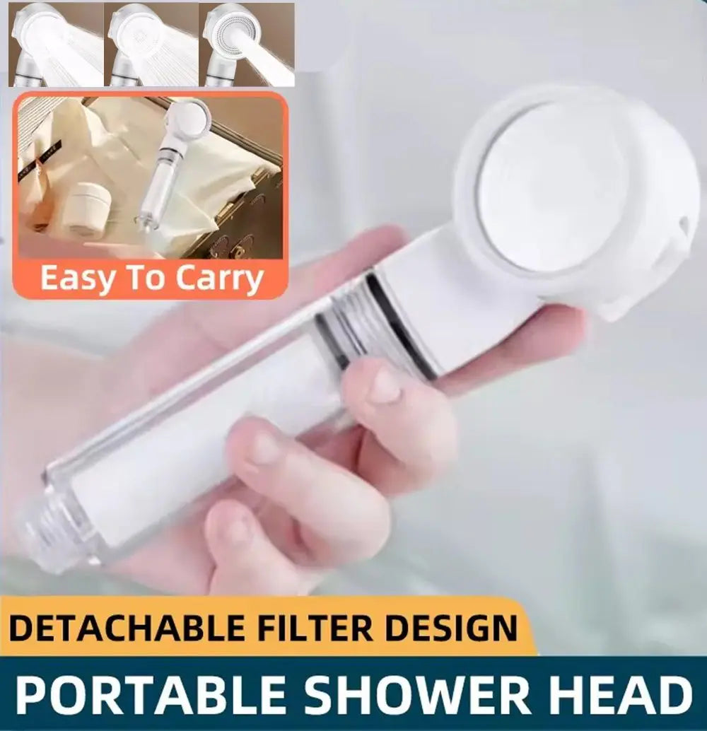 Pressurized Filter Shower Water Purifying Antibacterial Nozzle