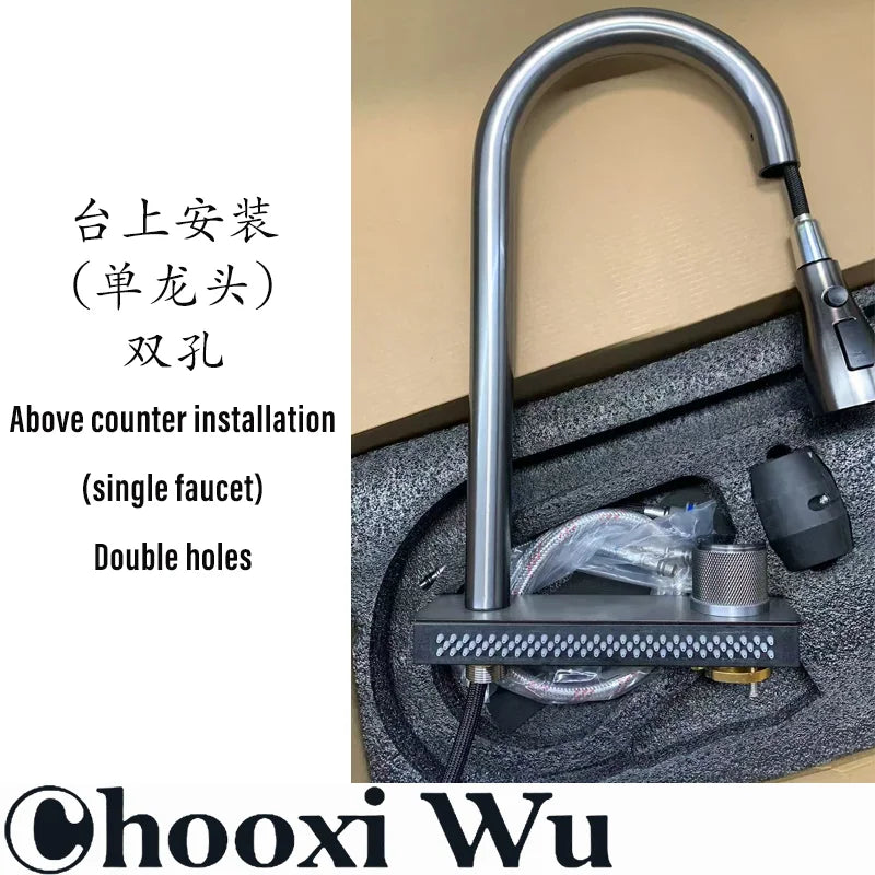 Popular Waterfall Faucet 304 Stainless Steel Cold Rainfall