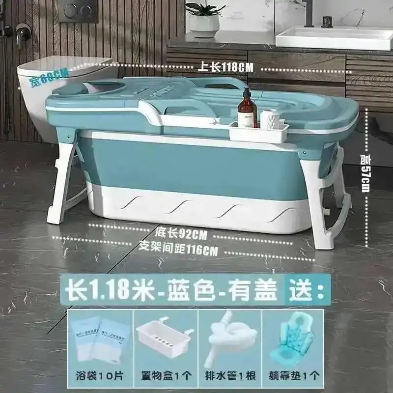 Tub Bathtubs Adult Folding Bathtub Foaming Simple Adult