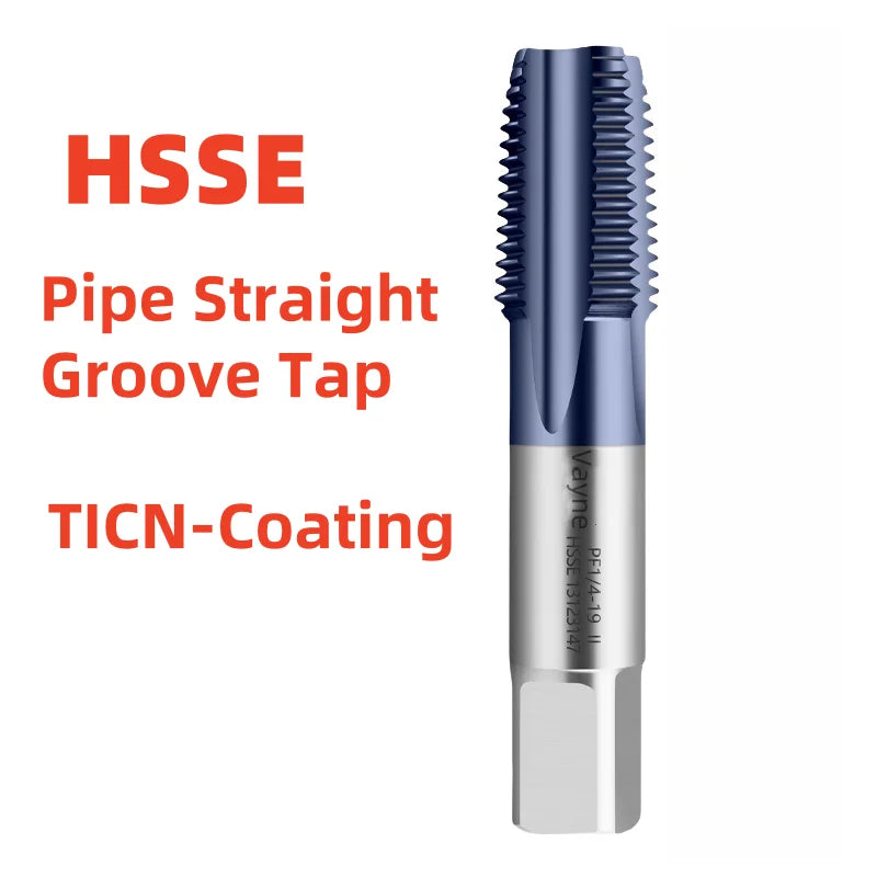 1pcs Hsse Ticn-Coating Pipe Straight Groove Tap/Spiral Tap