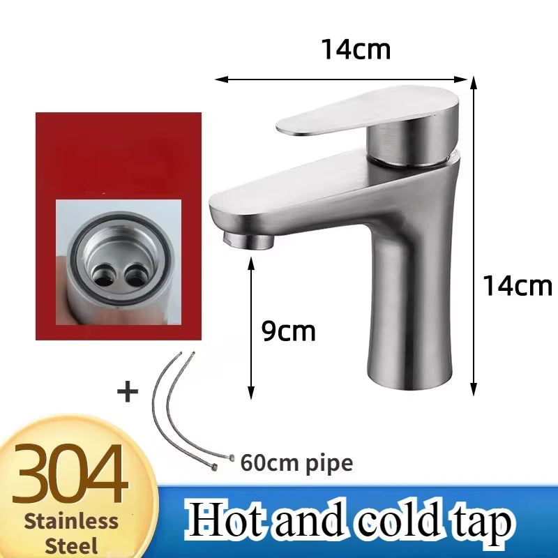 Elyn 304 Stainless Steel Bathroom Faucets Deck Mounted