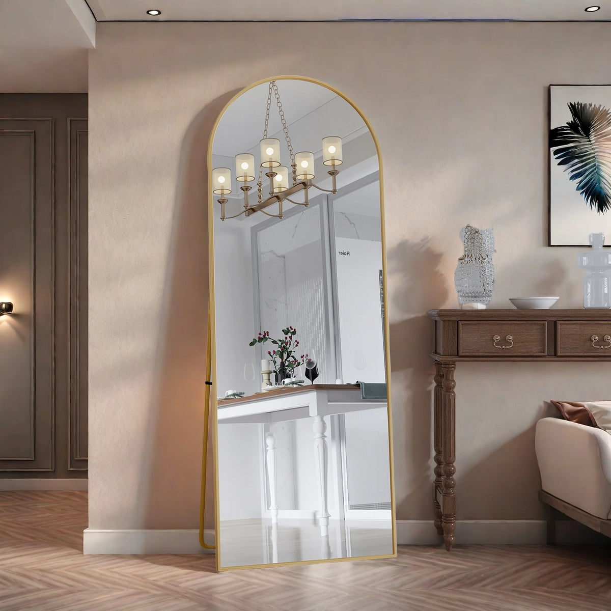 Full Length Mirror Standing Mirror Black Frame Large