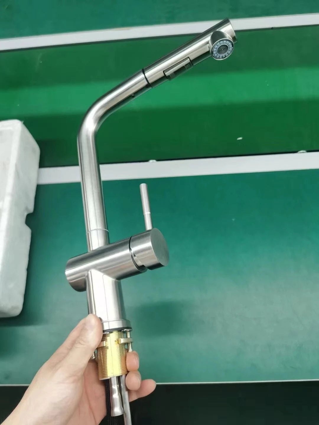Touch On Pull Out Sink Faucet Stainless Steel