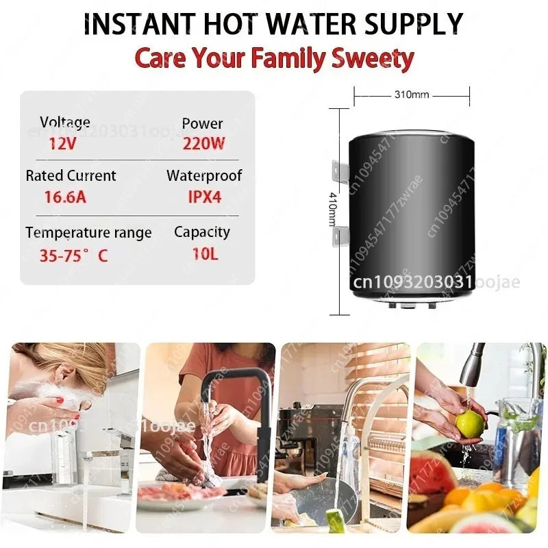 Electric Water Heater 12v 200w Instant Water Shower