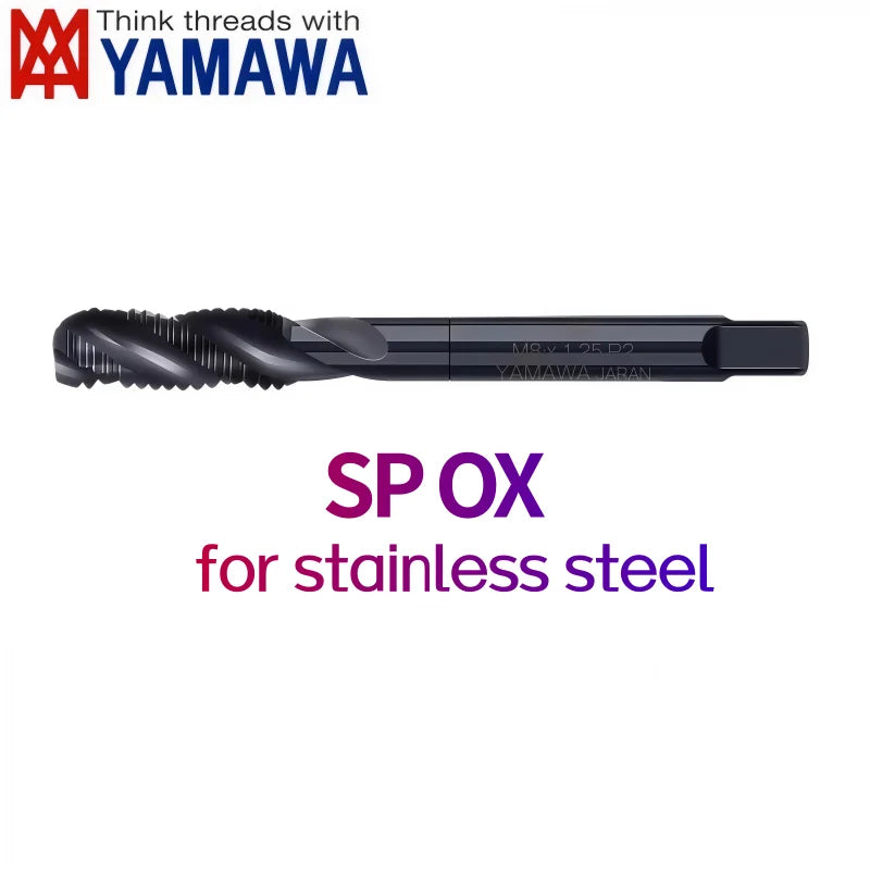 Japanese Yamawa Metric Spiral Fluted Tap Black Stainless