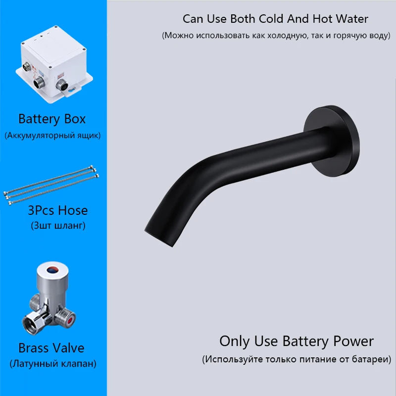 Oxg Wall Mount Sensor Basin Faucet Bathroom Faucet