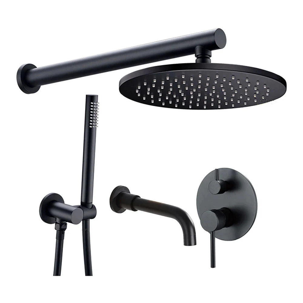 Bathroom Shower Faucet Brushed Rose Gold Smesiteli Brass