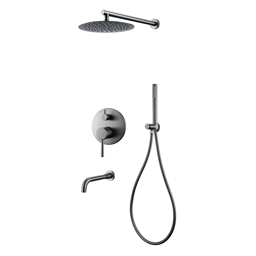 Bathroom Shower Faucet Brushed Rose Gold Smesiteli Brass