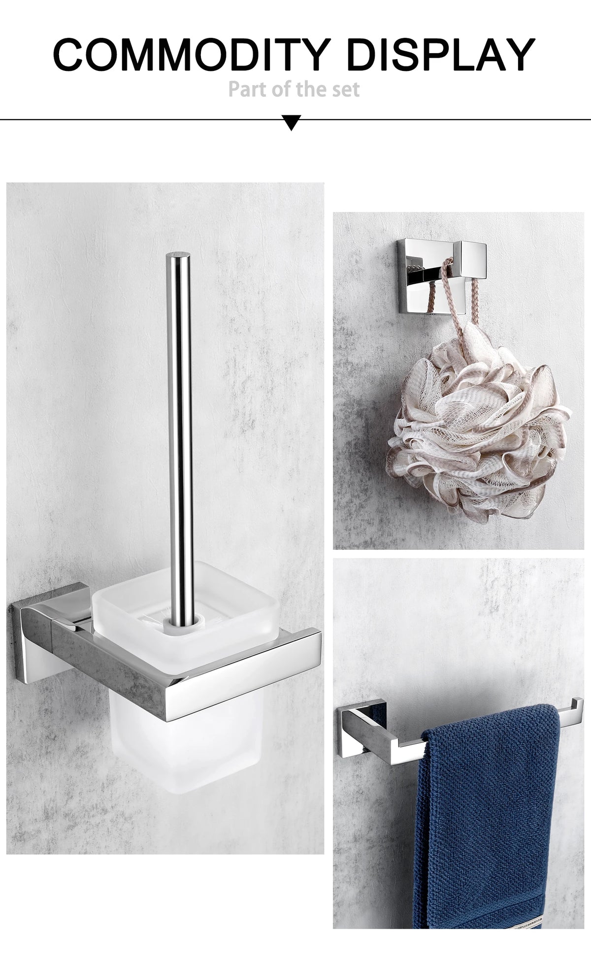 Smesiteli Bathroom Hardware Silver Wc Toilet Paper Holder