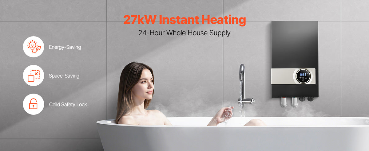 Succebuy Tankless Electric Water Heater 27kw Instant Water